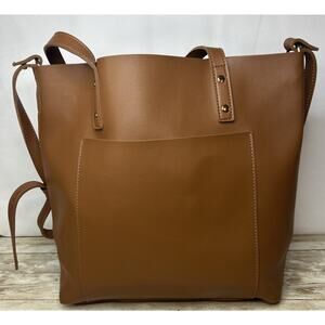 Henny + Lev Vegan Leather Danielle 2-in-1 Everyday Tote Purse GUC Some Spots